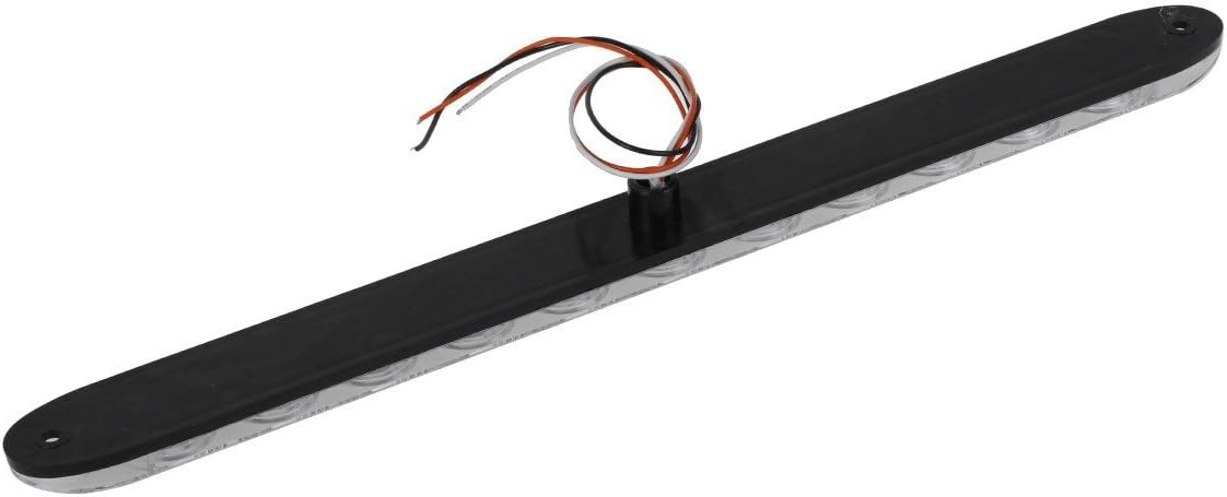 Partsam 2Pcs 15" Inch White Led Trailer Reverse Backup Light Bars Clear Lens, Sealed 11 LED Flange Mount Trailer Truck 15" Inch Reverse White Light Bar Utility Marker Light Bar RV Front Access Light