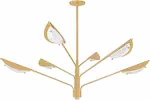 douce harmonie バルーン ジレ　dignite collieqr Hudson Valley Lighting 7506-AGB Levin - 6 Light Chandelier