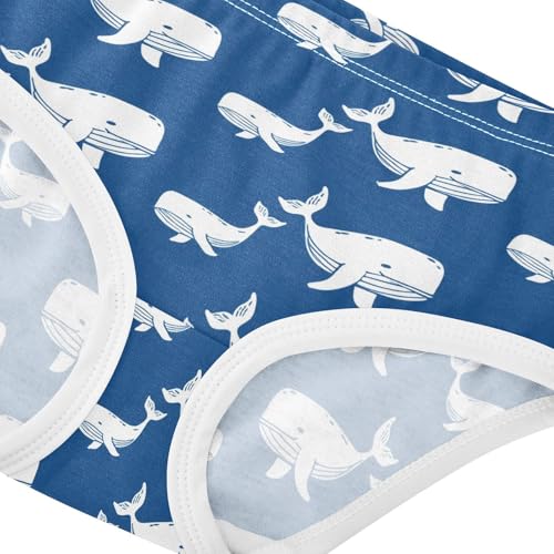 Ocean Whale Blue Toddler Girls's Underwear 2T 23031864