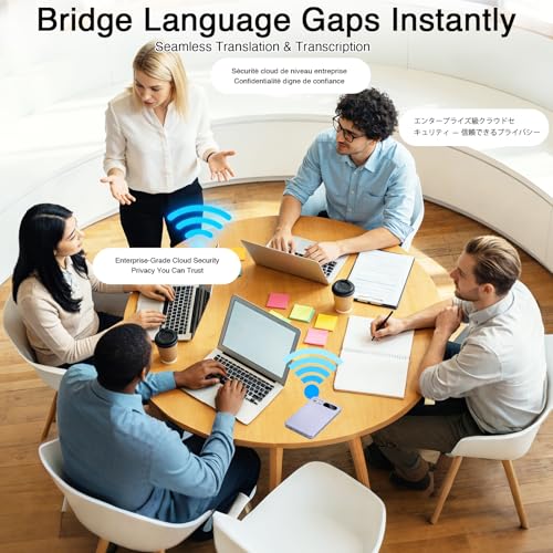 Diktiergerät mit künstlicher Intelligenz, KI Sprachrekorder mit Zusammenfassung & Transkription, 64 GB, 10m Reichweite, App-Steuerung, 152 Mehrsprachig für Vorlesungen, Meetings, Anrufe