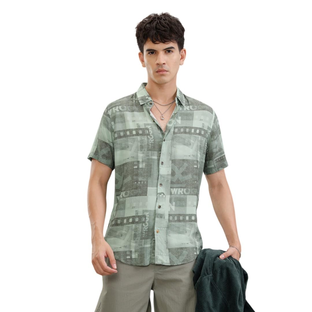 WROGN Men's Shirt | Photo Reel All-Over Print | Slim Fit - Review, Price and Buying Guide