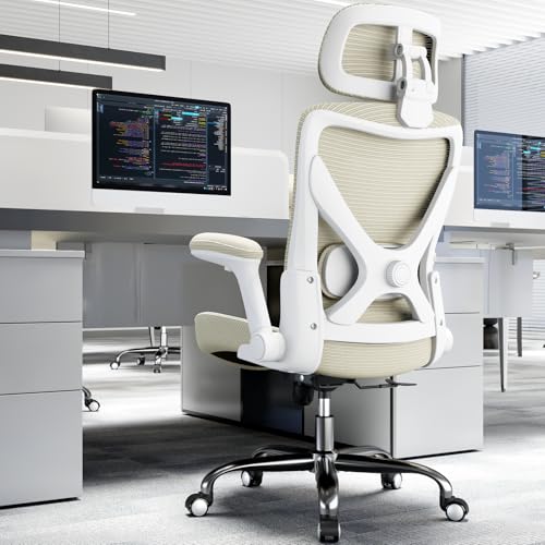 Image of Ergonomic Office Chair:Home Office Desk Chairs with Headrest Lumbar Support