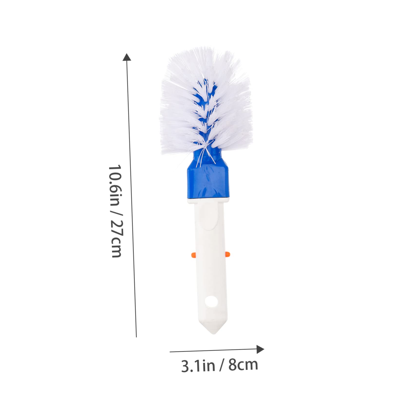 CIMAXIC 1Pc Handheld Pool Cleaning Brush Corner Scrubbing Tool for Swimming Pool Walls Tiles Floors Design for Efficient Pool Maintenance