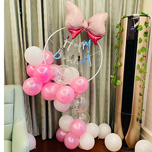 Sunormi Balloon Column With Round Circle Arch Stand Bases And Balloon Garlands Decorating Strip Tape Kits For Birthday Wedding Baby Shower Party Decorations #TOP7