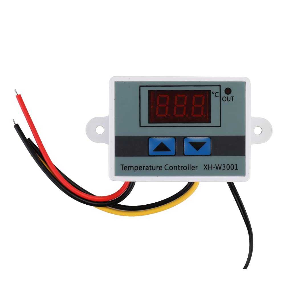 IrovamiTemperature Controller, XH-W3001 Digital LCD Display Temperature Controller Microcomputer Thermal Regulator Thermocouple Thermostat