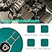 YSTFORAUTOS Silver Car Torque Motor Mount for Jeep Cherokee 4 Cyl 2.4L 2014 2015 2016 2017 2018 Lower Rear Engine Torque Strut Mount 68157441AB 68157441AC 68157441AD Rubber Metal