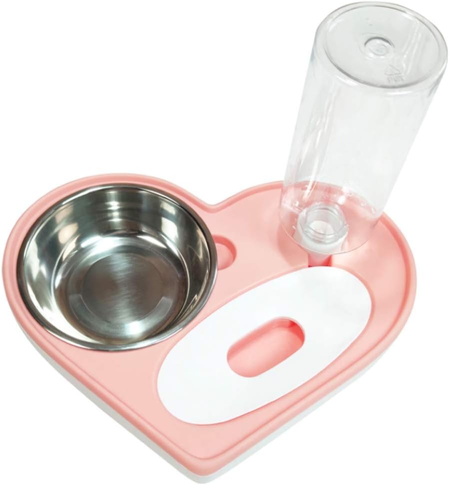 Pet Feeder, Automatic Drinking Fountain, Pet Drinking Fountain, NonWet Mouth and Antioverturning Pet Bowl