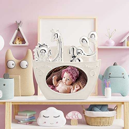 Lasody Noah's Ark Design Picture Frame Animal Picture Frame Baby Picture Frame Birthday Gifts Tabletop Picture Frame #TOP2
