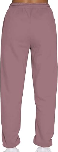 Miniatura 4 de Women Sweatpants with Pockets Thick Plush Jogger Athletic Pants Elastic Drawstring High Waisted Trousers with Pocket