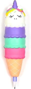 Unicorn Ice Cream Squishy Ballpoint Pen