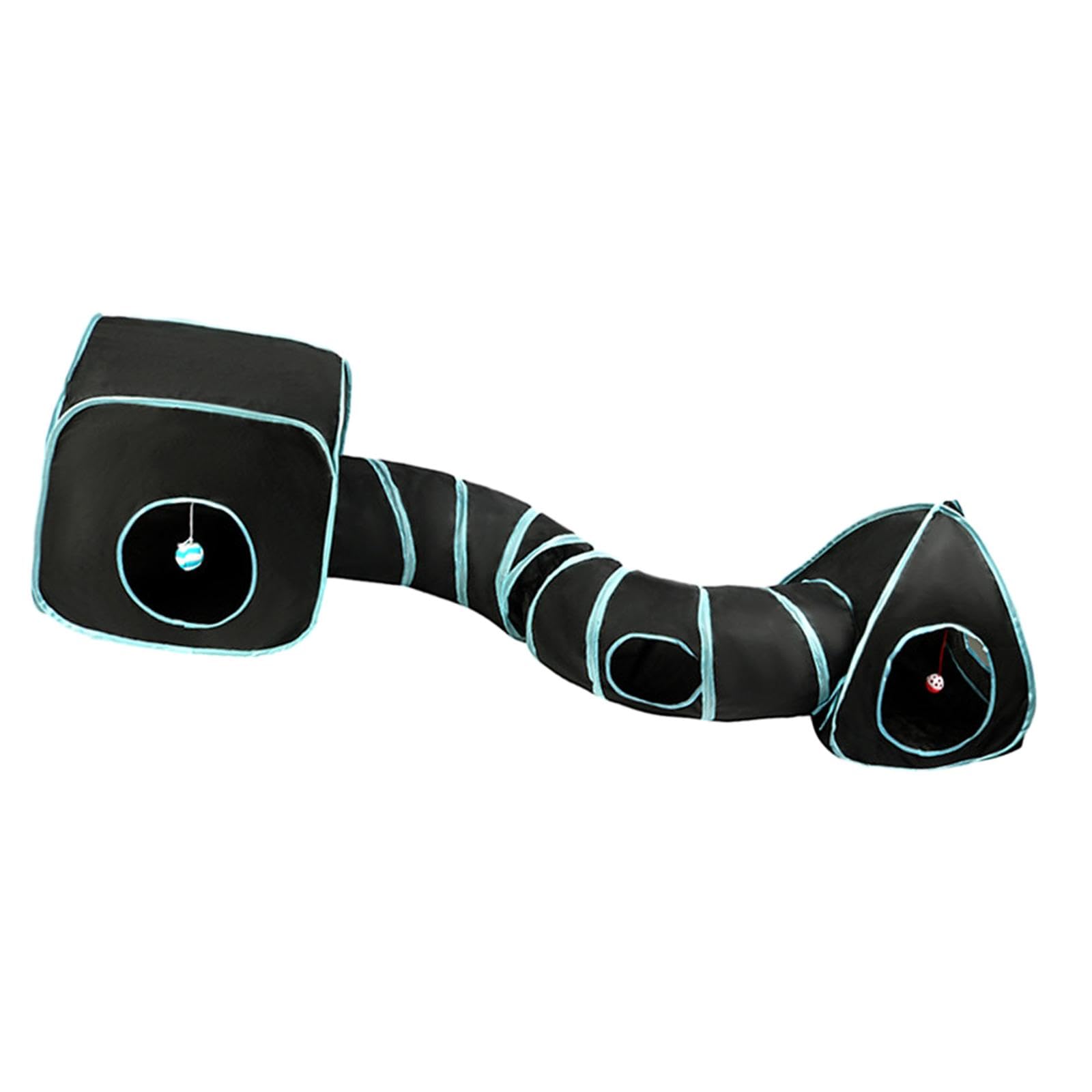 Tubo de para Gato para Interior, Jaula para Ejercicio, Casa, Gato, de Juguete, de Conejo, Juguetes para Correr, Perros, Conejos Y Ga, Negro