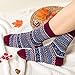 Senker Fashion Wool Socks for Women, Stocking Stuffers Christmas Gifts for Women Mom Her Boot Warm Crew Sock for Winter