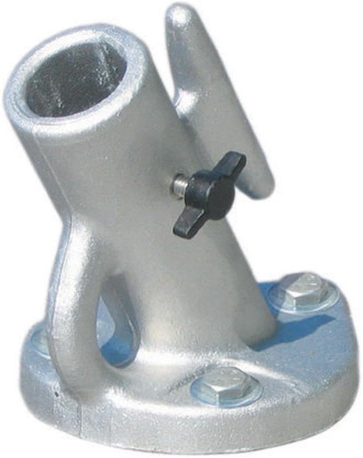 Dockmate 8' Mooring Whips – Pair of Fiberglass Boat Dock Whips with Cast-Aluminum Base, Cleat & Hardware – Spring Action Design for Dock Protection – Easy One-Hand Operation – Includes Lines &