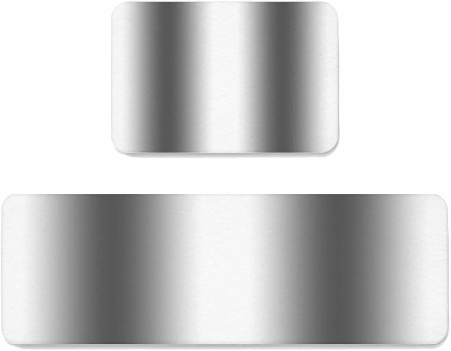 Prime Leader Grey White Ombre Kitchen Mat Set 2 Pieces Gradient Color Non Slip Kitchen Rugs Washable Runner Rug Mats for Sink Laundry (15.7" x 23.6"+15.7" x 47.2")