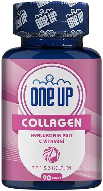 One Up Collagen Kolajen Hyaluronic Acid 90 Tablet