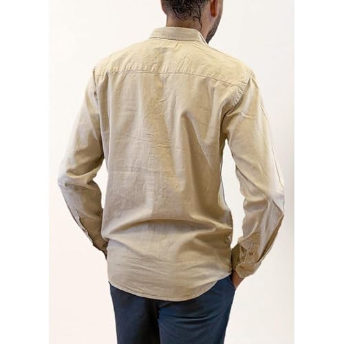 Bendorff Para Hombre. 840225169 Camisa 134173 Beige (S), Casual, AlgodóN, Manga Larga - 2