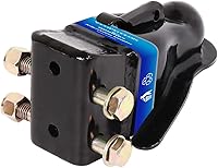 Vista 8 de Acoplador de remolque ajustable bola de 2 pulgadas, capacidad del acoplador de remolque 8000 libras, negro