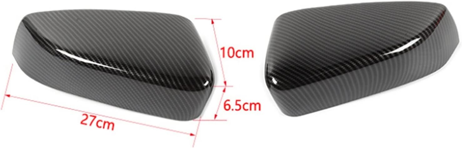 Mirror Covers Compatible For Mustang 2009 2010 2011 2012 2013 Car Side Rear View Mirror Cover Shell Housing Trim Exterior Accessories(Chrome 2Pieces)