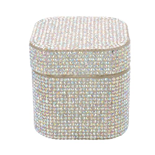 Recipiente de cristal para esmalte y herramientas de manicura miniatura 1