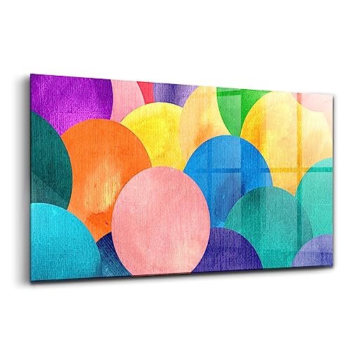 Image en verre coloré Wallfluent - Sublimez votre salon avec ce grand tableau moderne
