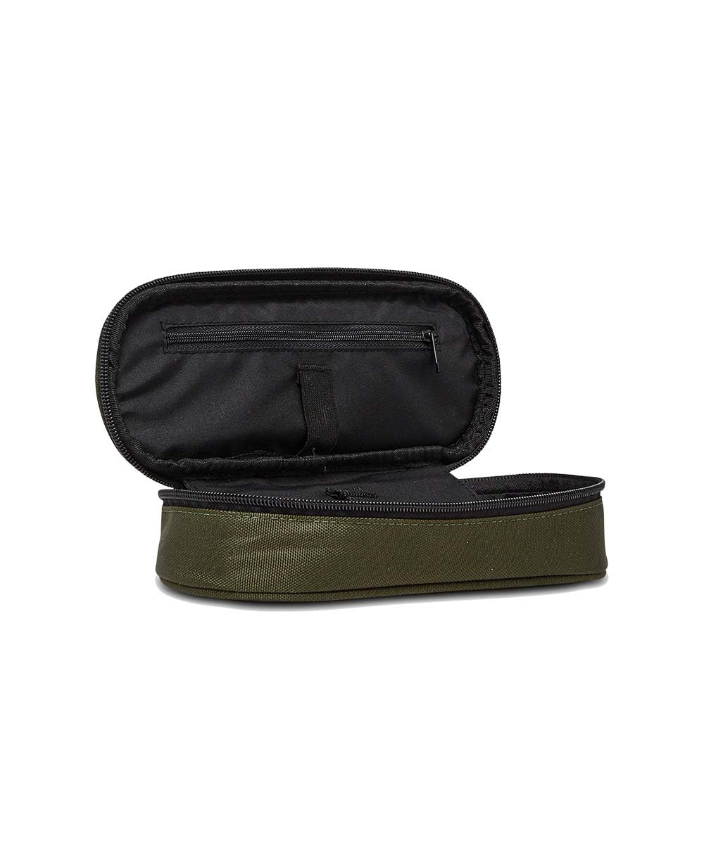 Invicta Pen Holder, Lip Pencil Bag, Green, Interior Zipper Pocket, Screen Printing Logo, School Pen Holder, Green - Image 2