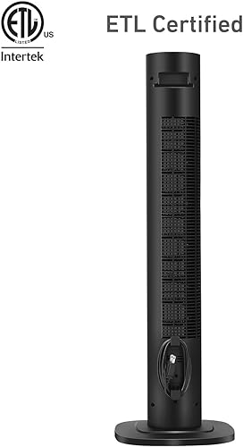 Miniatura 9 de HOLMES Ventilador inteligente de torre conectado WI-FI de 36 pulgadas ventilador Alexa control de voz oscilación panel de control digital control