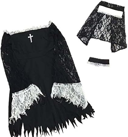Amazon Co Jp Cosminette ゴースト シスター コスプレ レディース ワンピース ベール風カチューシャ チョーカーセット ホビー