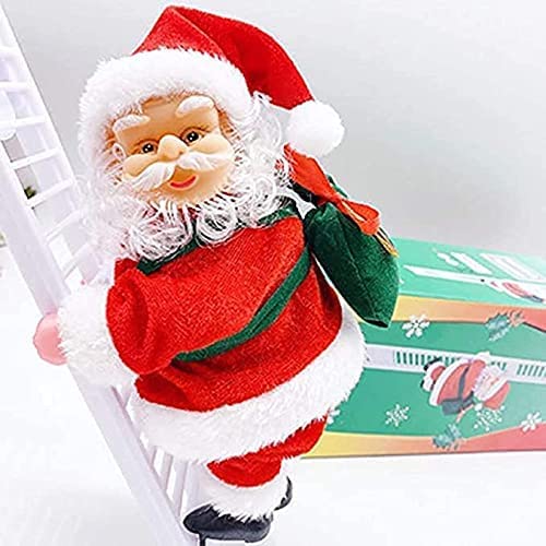 Amazon.co.jp: 電動クライミングはしごサンタ人形のおもちゃクリスマス