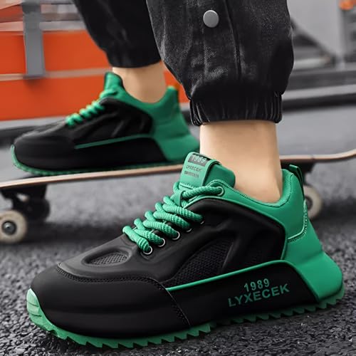 Ellniges]【Height Increase & Men's Casual Shoes JS, Thick Sole Breathable Sneakers for Men, Odor- Gym Walking Shoes with Comfortable Cushioning (Fashion, Office, Travel)4