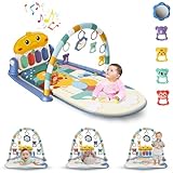 baby gym lille ACCESORIOS INCLUIDOS: Set completo con 5 juguetes colgantes desmontables con formas de animales para entretener y estimular la coordinación mano-ojo