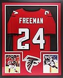 Devonta Freeman Autographed/Signed Framed Atlanta Custom Red Jersey
