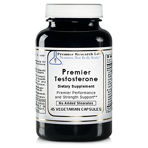 Premier Testosterone, 45 Capsules, Vegan Product - Testosterone Support Formula for Premier Performance and Strength Support