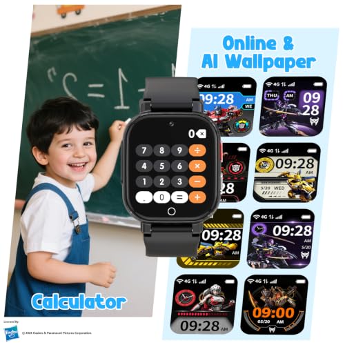 Smart Watch for Kids, 4G Kids Smartwatch with GPS Tracker Calling (Black) - image 8