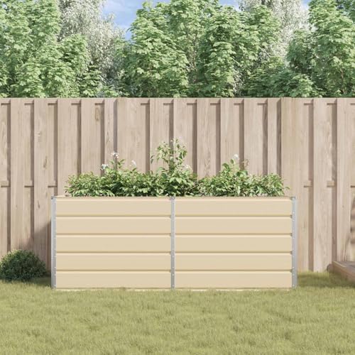 Pot de fleurs robuste et durable ivoire anti-corrosion pour grands arbustes de balcon
