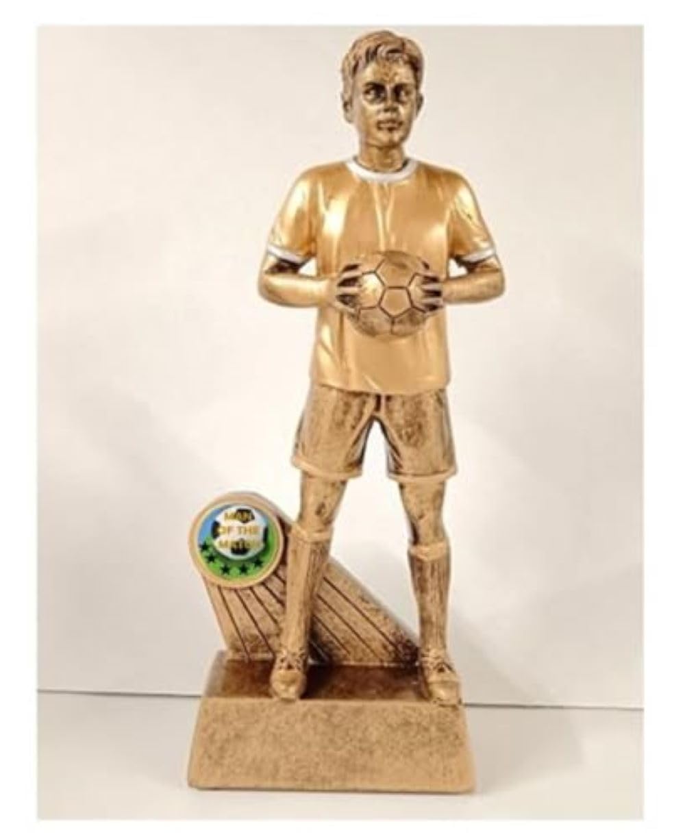 Troshow Men's Various Man Of The Match Football Trophy Award Antique Gold Free Engraving -Cl (160Mm)