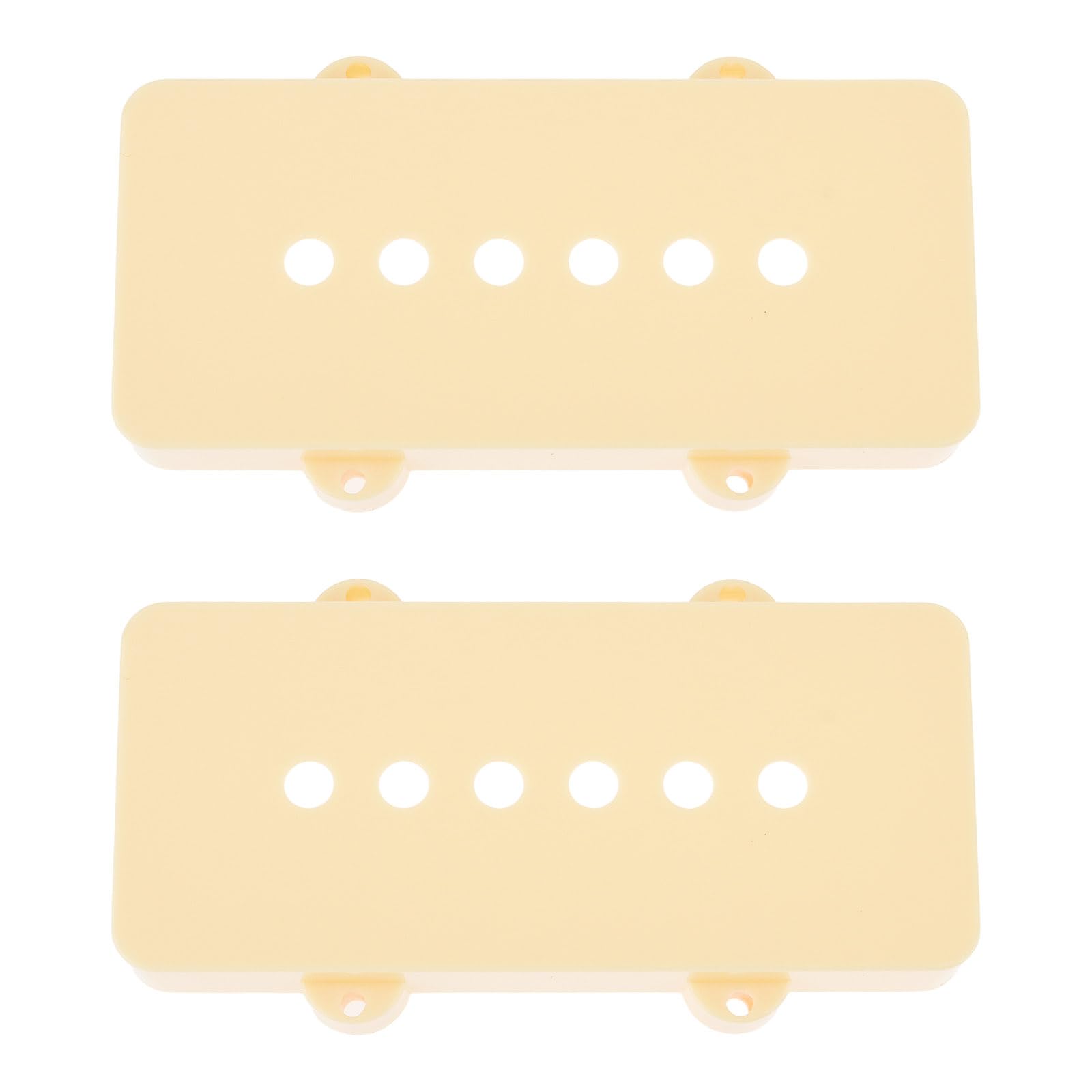 LT Easiyl 2pcs 51.3mm Pickup Covers Compatible with Fender Jazzmaster Guitars Cream Yellow