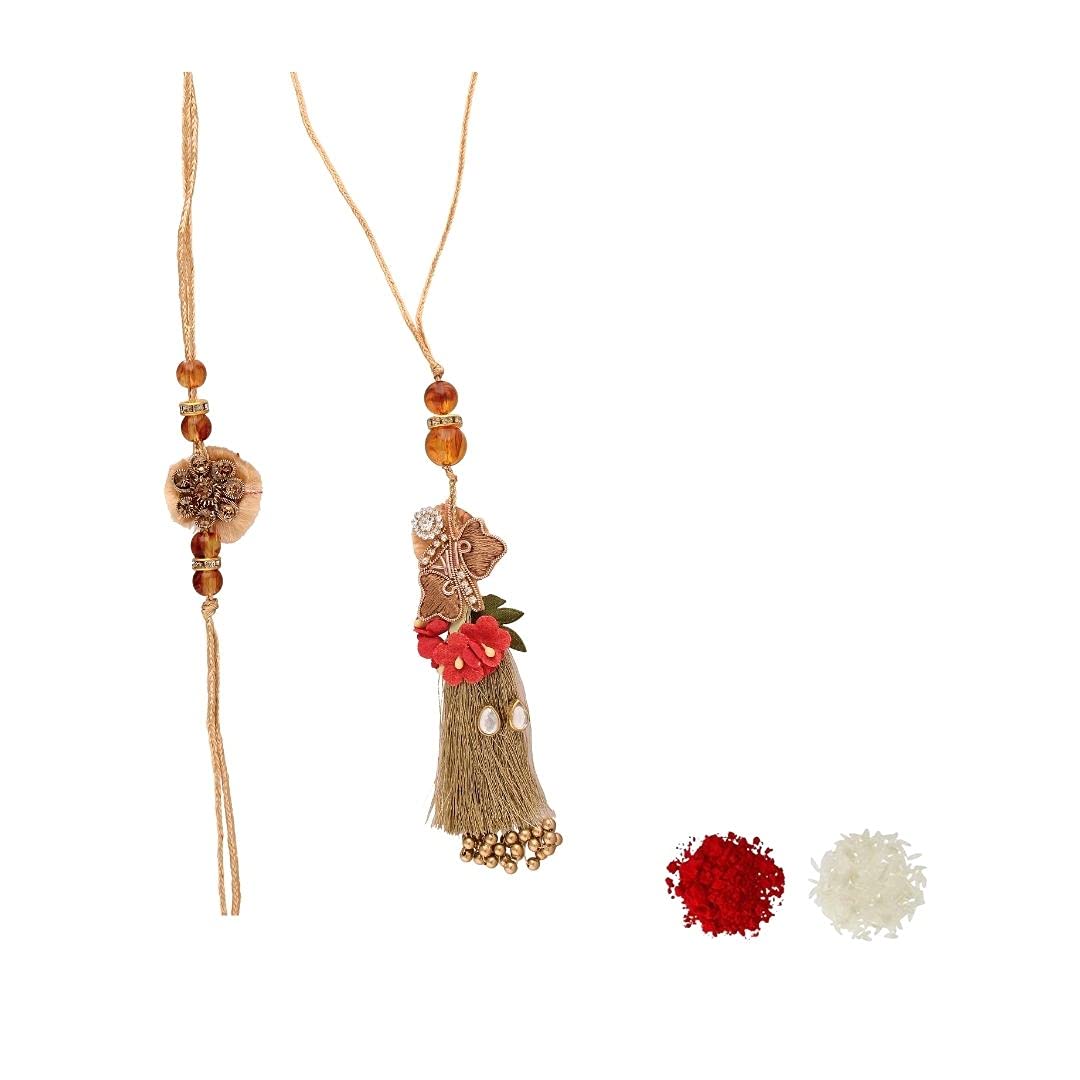 I Jewels Bhaiya Bhabhi Lumba Rakhi Bracelet Combo Set With Roli Chawal & Rakshabandhan Card For Unisex Adult (R056-Co) (B09993PNMR) Amazon Price History, Amazon Price Tracker