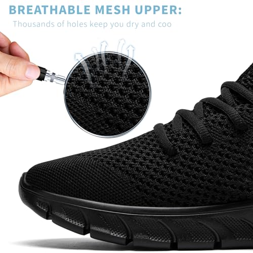 Image of Mens Running Shoes Walking Tennis Sneakers Slip on Gym Workout Athletic Lightweight Casual Sport Shoes