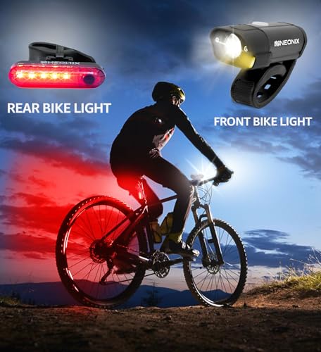 Neonix Bike Lights Front And Back, Super Bright Light Modes
