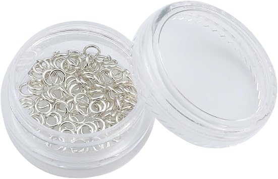BEADIA 925 Sterling Silver Jump Rings 0.6x3.5mm 100pcs for Jewelry Making Findings