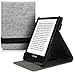 Produktbild kwmobile Hülle kompatibel mit Pocketbook Touch Lux 4/Lux 5/Touch HD 3/Color (2020) - Schlaufe Ständer - e-Reader Schutzhülle - Filz Hellgrau