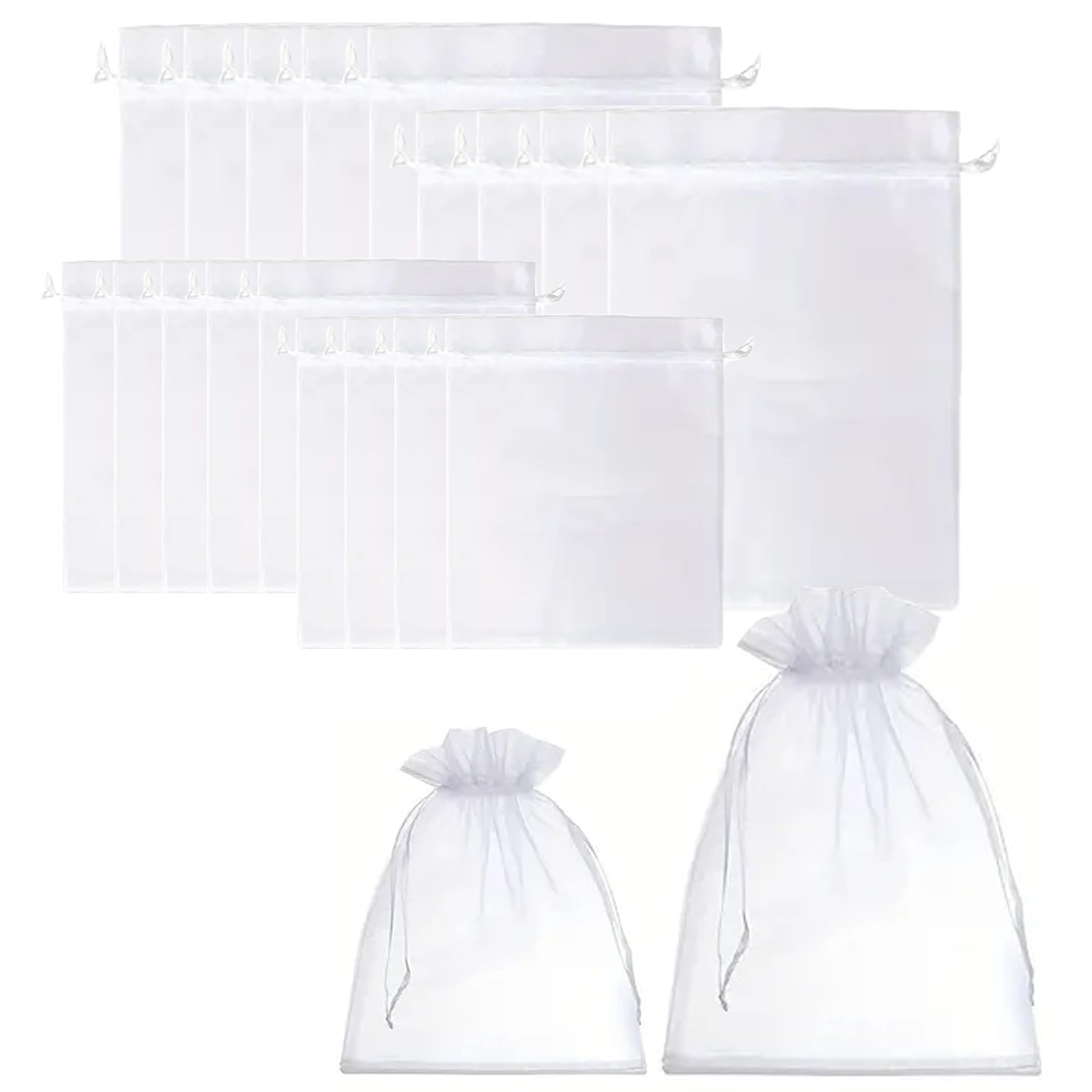 YANYULI 果物保護バッグ 果実防虫袋 20枚セット 15*20cm 20*30cm 防鳥 防虫ネット 収穫ネット メッシュバッグ 通気性 水 光透過性 桃、イチゴ、マンゴー、ブドウなど用 園芸用 家庭菜園用