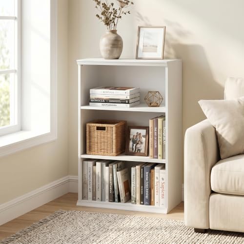 Furinno FANO 3-Tier Storage Shelf, Stackable Display Storage Rack, White by Furinno - Used condition - US$67.29
