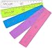 Monster Stationery - 6 Inch / 15cm Transparent Coloured Rulers - Shatter Resistant - Pack of 5 - Mixed