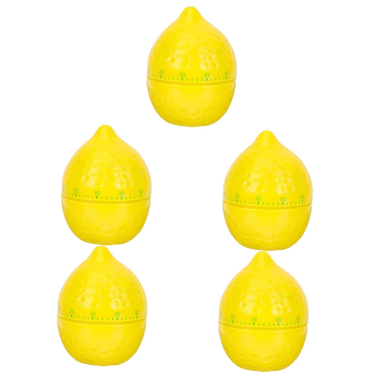 MAGICLULU 5 Pz Timer temporizzatori per prese elettriche timer USB analogico countdown time management orologi conto alla rovescia meccanico strumento timer da cucina magnetico Yellow