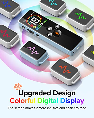 Dog Shock Collar, Ycoev Dog Training Collar With Remote, Ip67 Waterproof Shock Collar For Large Medium Small Dogs Electric Collar For Dogs With 4 Modes Beep, Vibration, Shock, Dog Finder(Light Blue) #TOP3