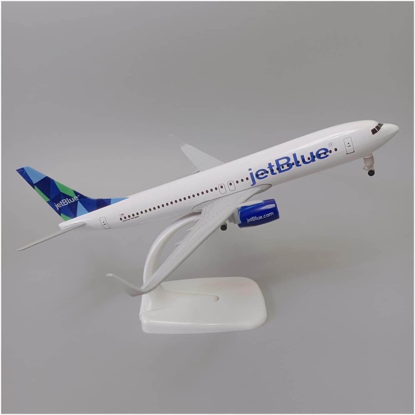 20cm Fit for Air Jet Blue JetBlue Airlines Boeing 737 B737 Airways Die Cast Airplane Model Collectible Hobby Playgame Kit
