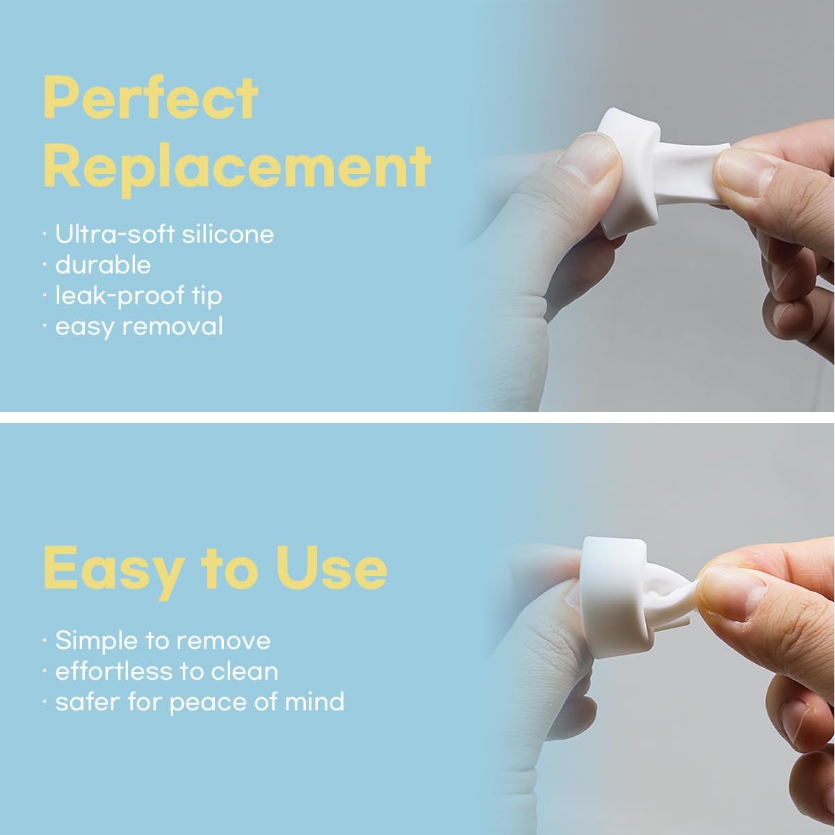 Flange Inserts for Spectra, Spectra Replacement Pump Parts for S1/S2/9 Plus, Not Original Accessories, Breast Pump Parts Include 2-Pack17MM Flanges and 4-Pack Duckbill Valves