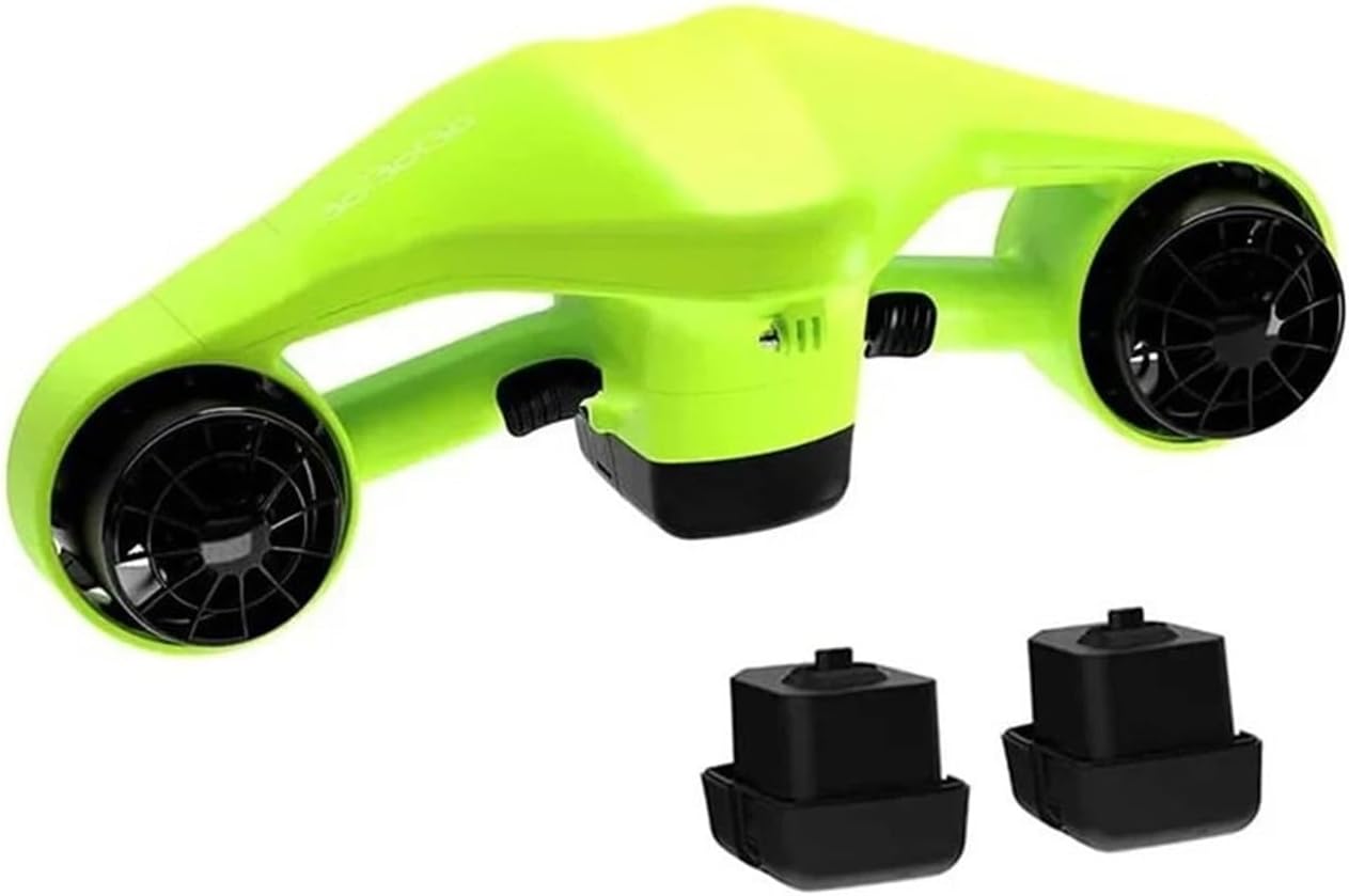 水中スクーター バッテリー シースクーター 強力モーター 水中ブースター ダイビングプロペラ 防水 水泳用具 水中スラスター(Gre