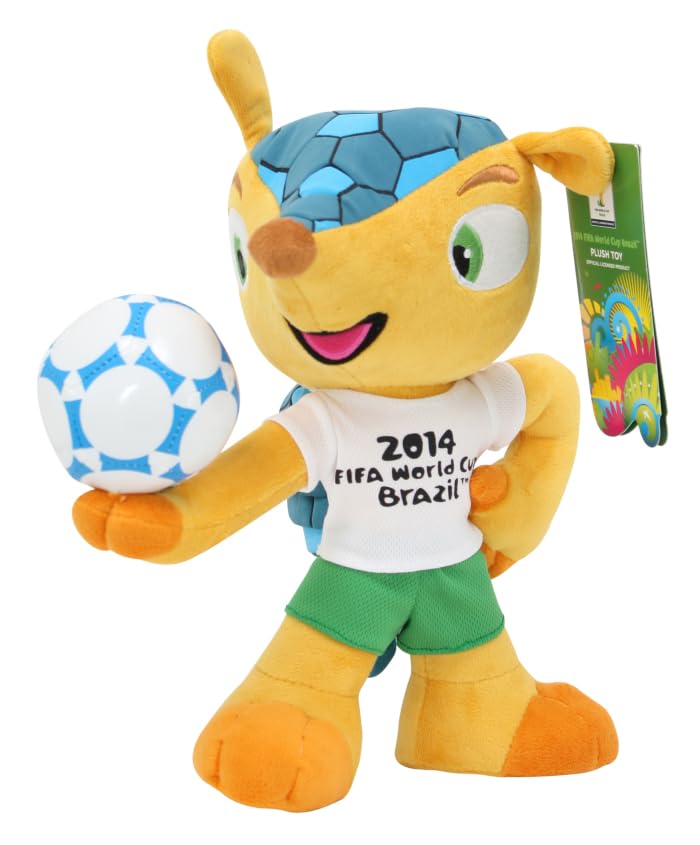 Fuleco 25 cm Balle sur la main Mascotte peluche Coupe du monde football 2014 Brésil